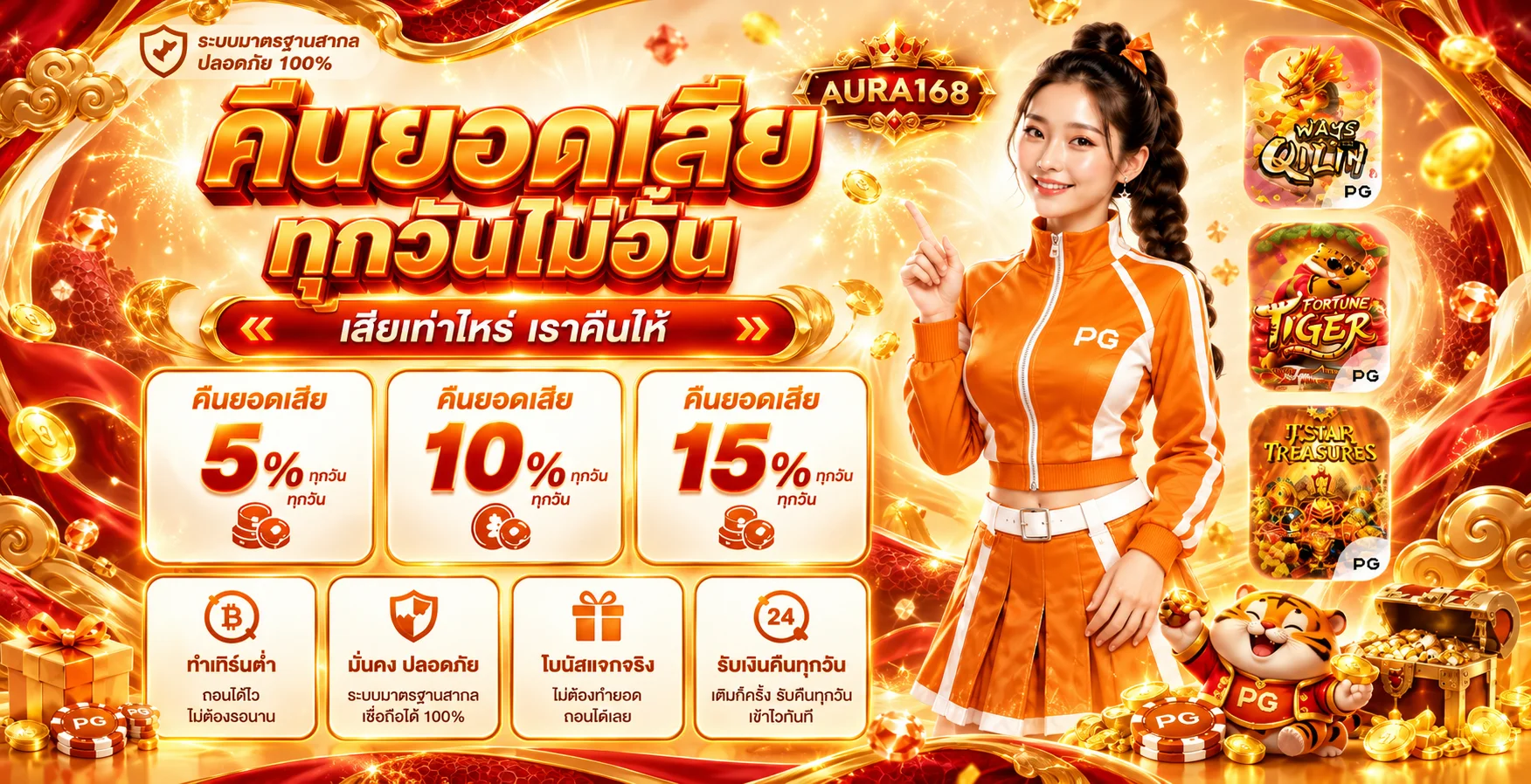 โปรโมชั่นแนะนำ aura168
